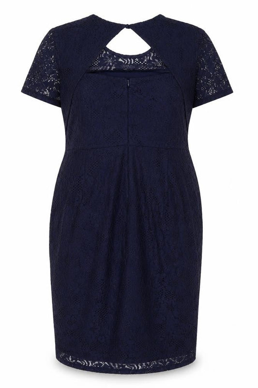 Dorothy Perkins Blue Lace Sheath Dress Size 20