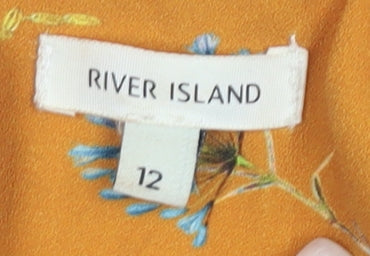 River Island Women's Floral A-Line Dress - Size 12