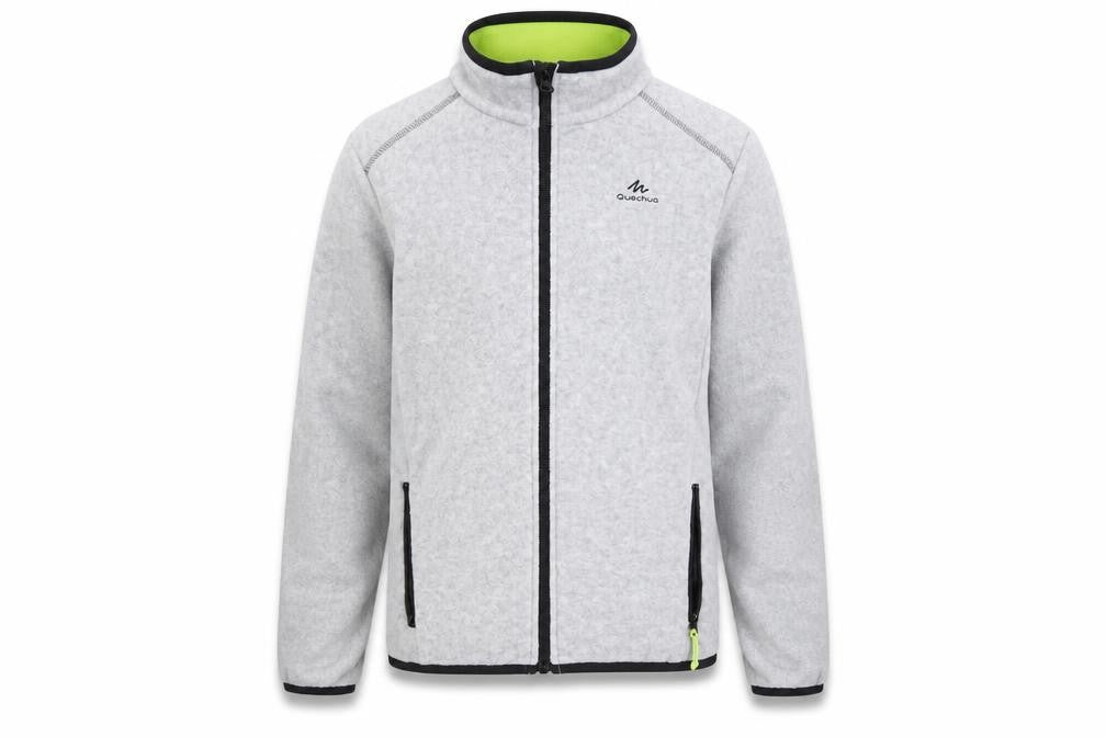 Quechua Boys Grey Fleece Basic Jacket 11-12 Years