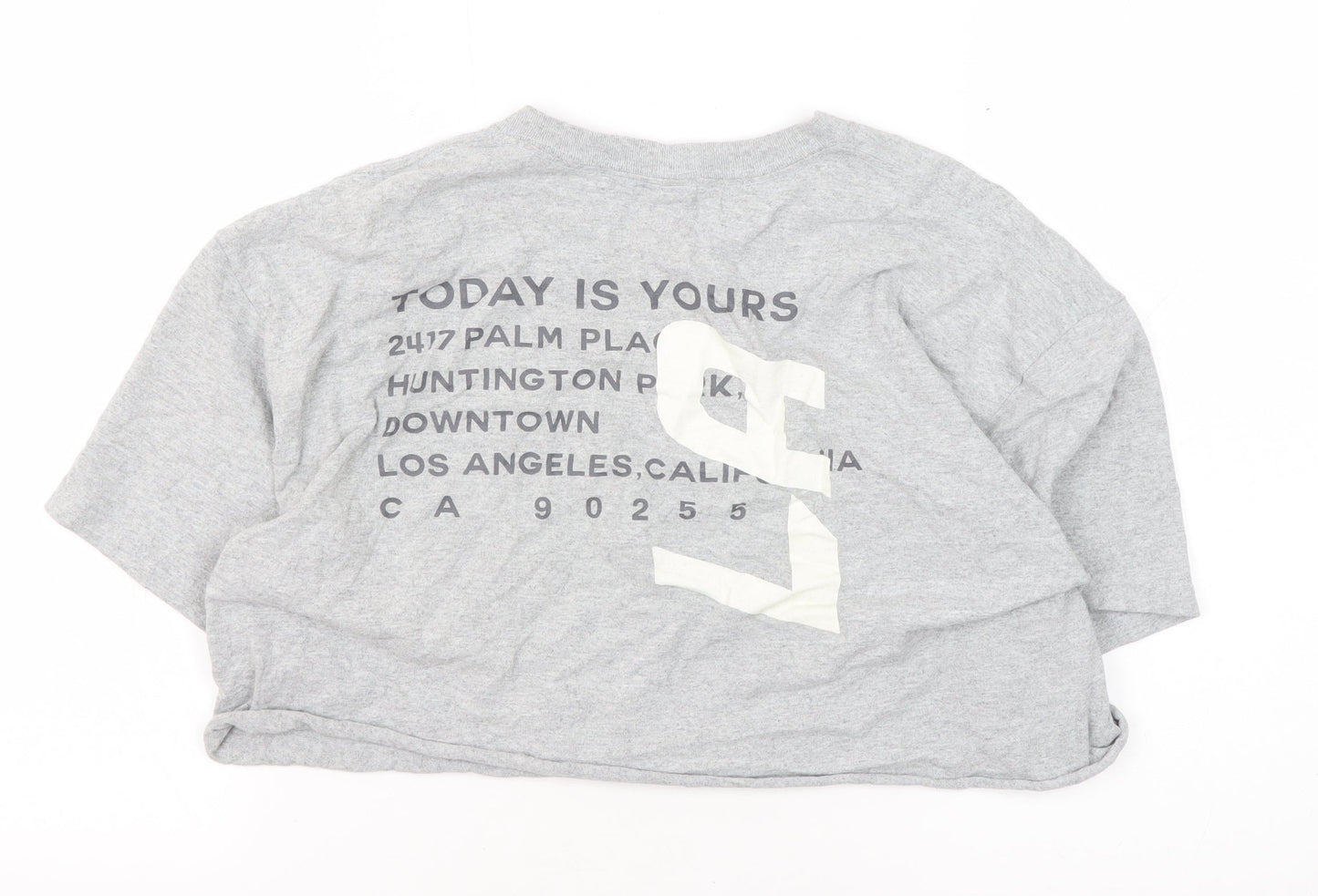 Urban Outfitters Grey Cropped T-Shirt M Casual Style
