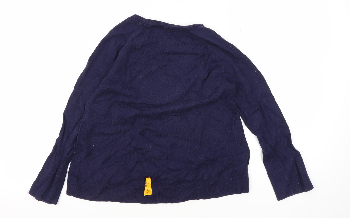 Gap Girls Blue Sequin Heart Pullover Jumper L