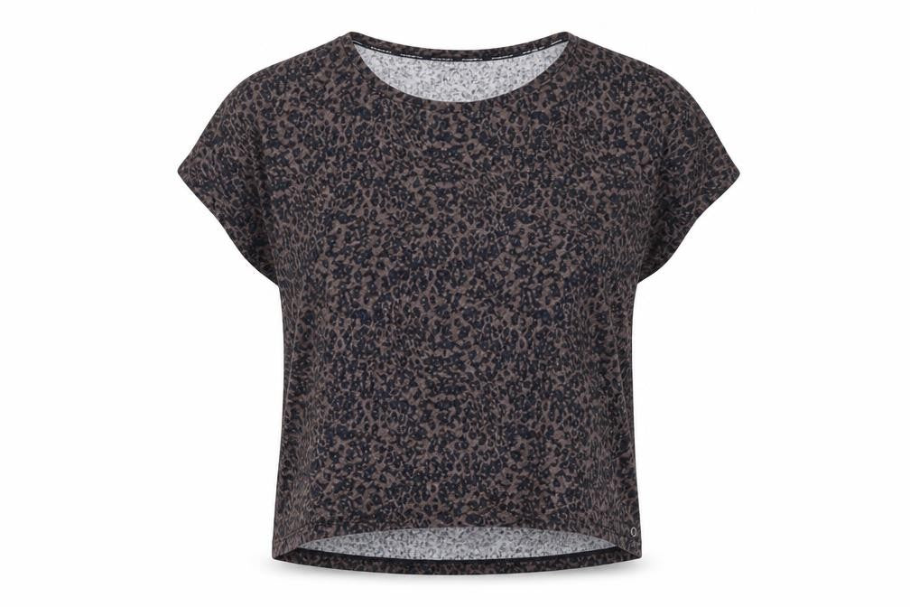 Marks & Spencer Women's Brown Animal Print T-Shirt