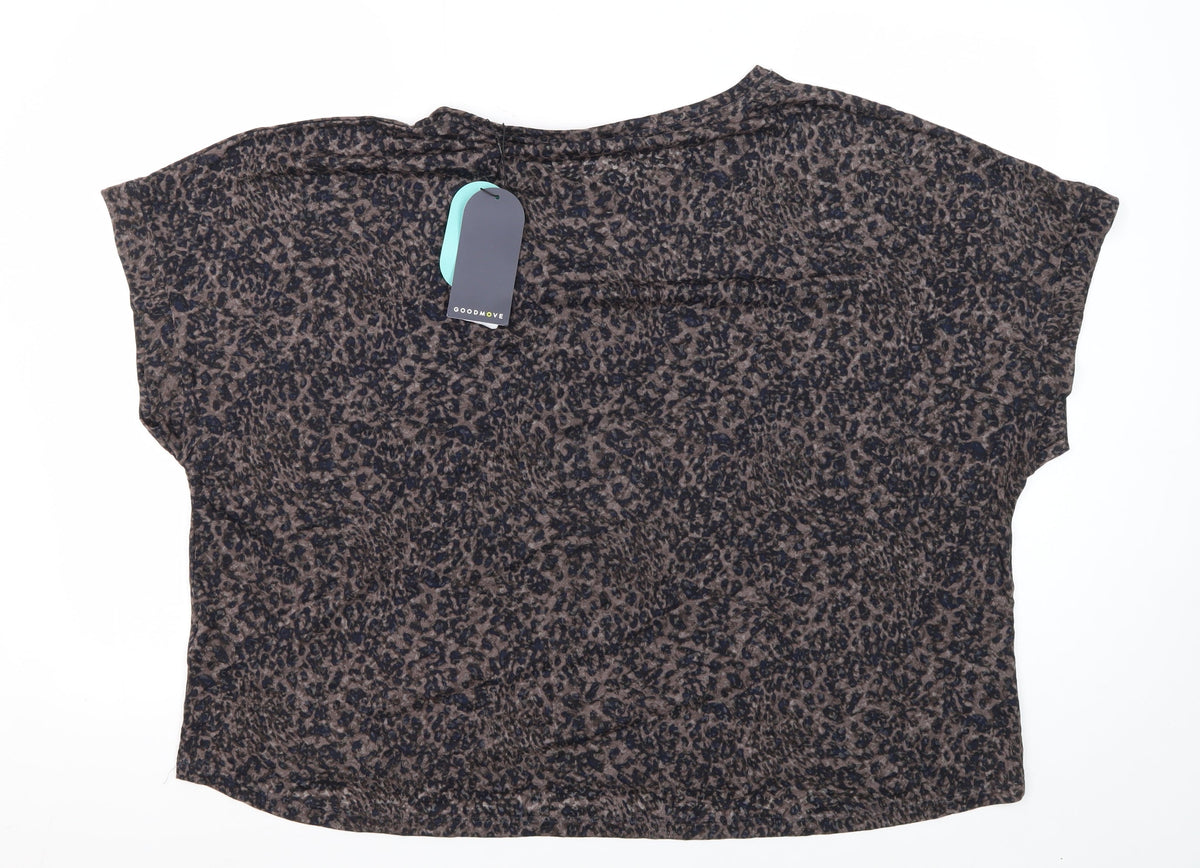 Marks & Spencer Women's Brown Animal Print T-Shirt