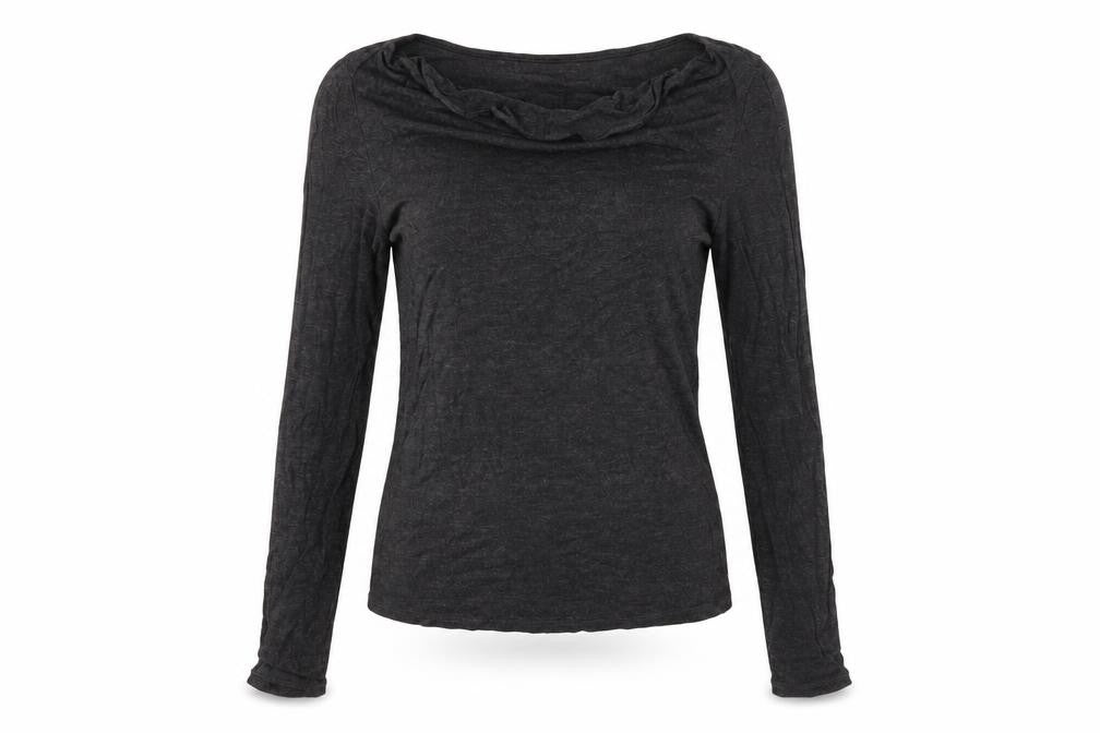 Mango Basics Women's Black Long Sleeve T-Shirt Size 4