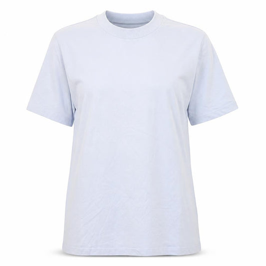 Adidas Women's Blue Basic T-Shirt - Size L, Crew Neck