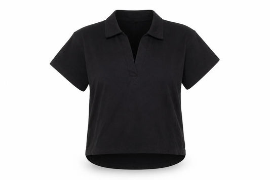 Cotton On Women's Black Polo Shirt M Casual