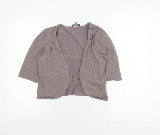 Coast Women's Grey Cardigan 3/4 Sleeve Size 12