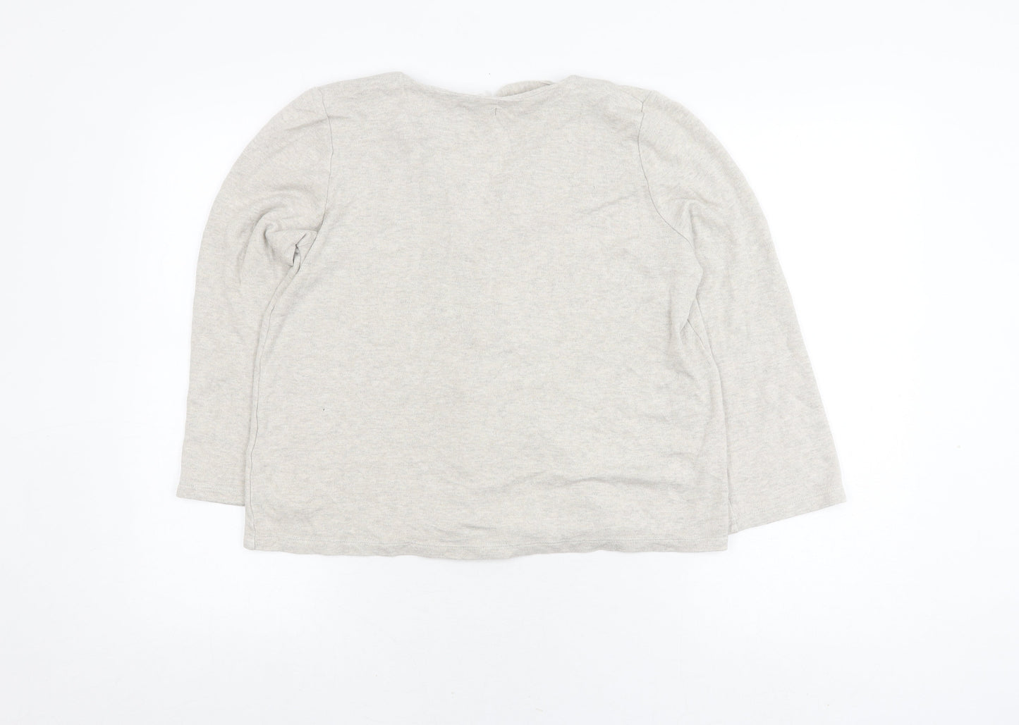 Oysho Women's Grey Cardigan Size S V-Neck Button