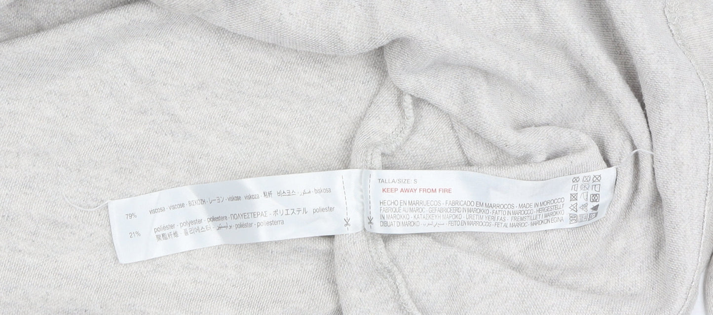 Oysho Women's Grey Cardigan Size S V-Neck Button