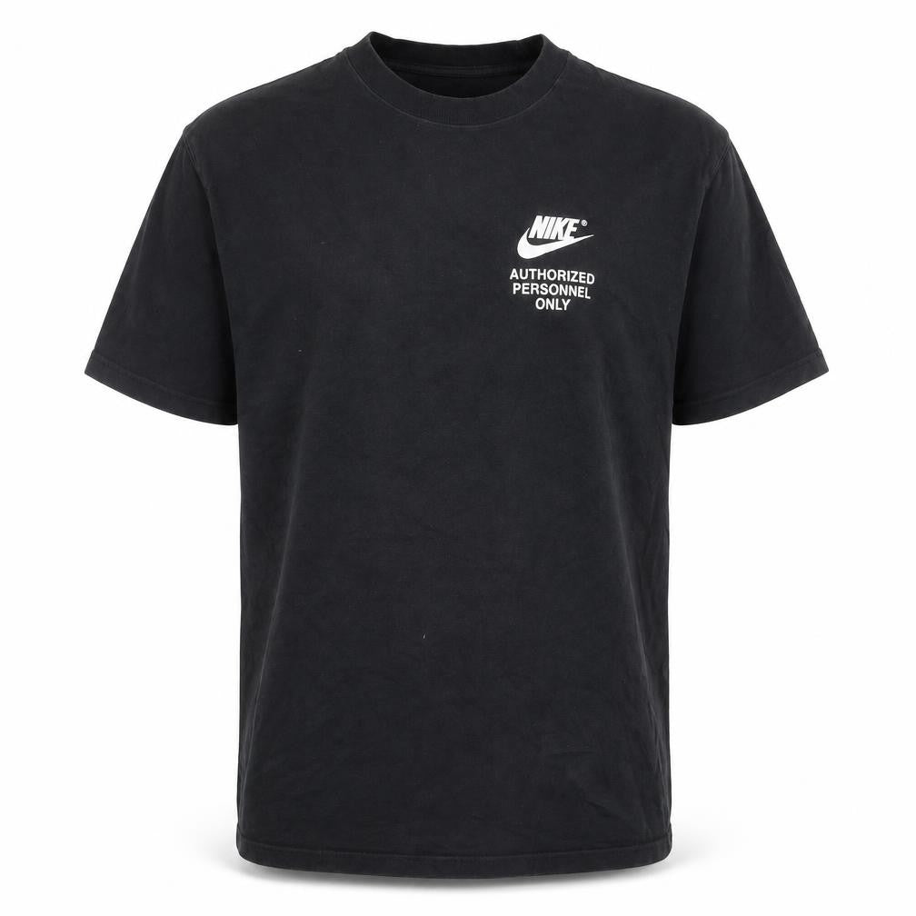 Nike Men's Black Cotton Logo T-Shirt M Casual