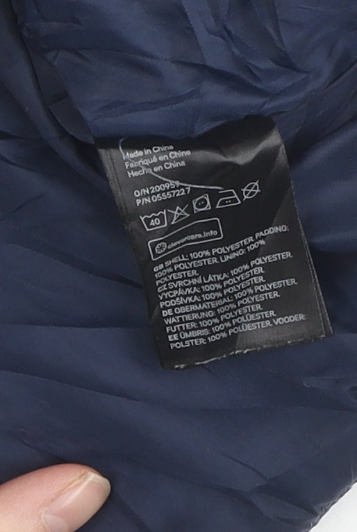 H&M Boys Blue Mickey Mouse Puffer Jacket 18 Months