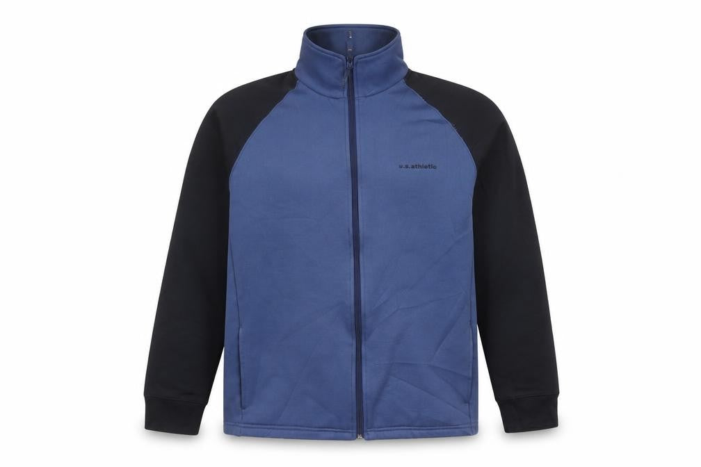 U.S. Athletic Men's Blue Full Zip Sports Jacket M