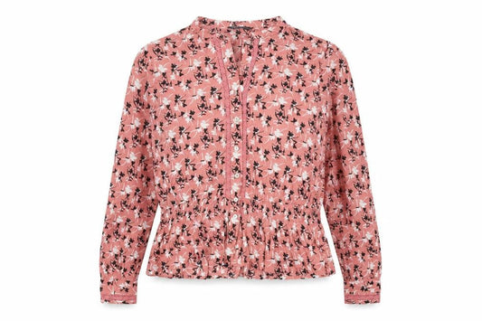 Marks and Spencer Women's Pink Floral Blouse Size 12