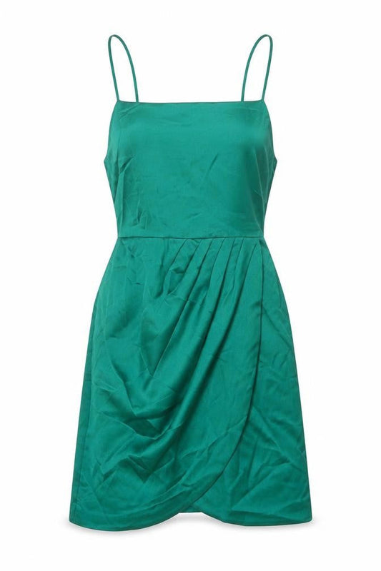 Zara Green Slip Dress Women Medium, Casual Party