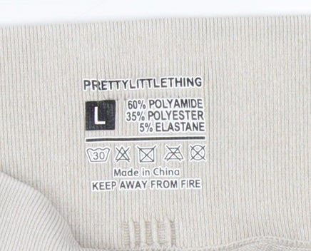 PrettyLittleThing Women's Beige Leggings - L