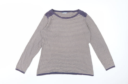 Marks & Spencer Women's Striped Jersey Boat Neck Top