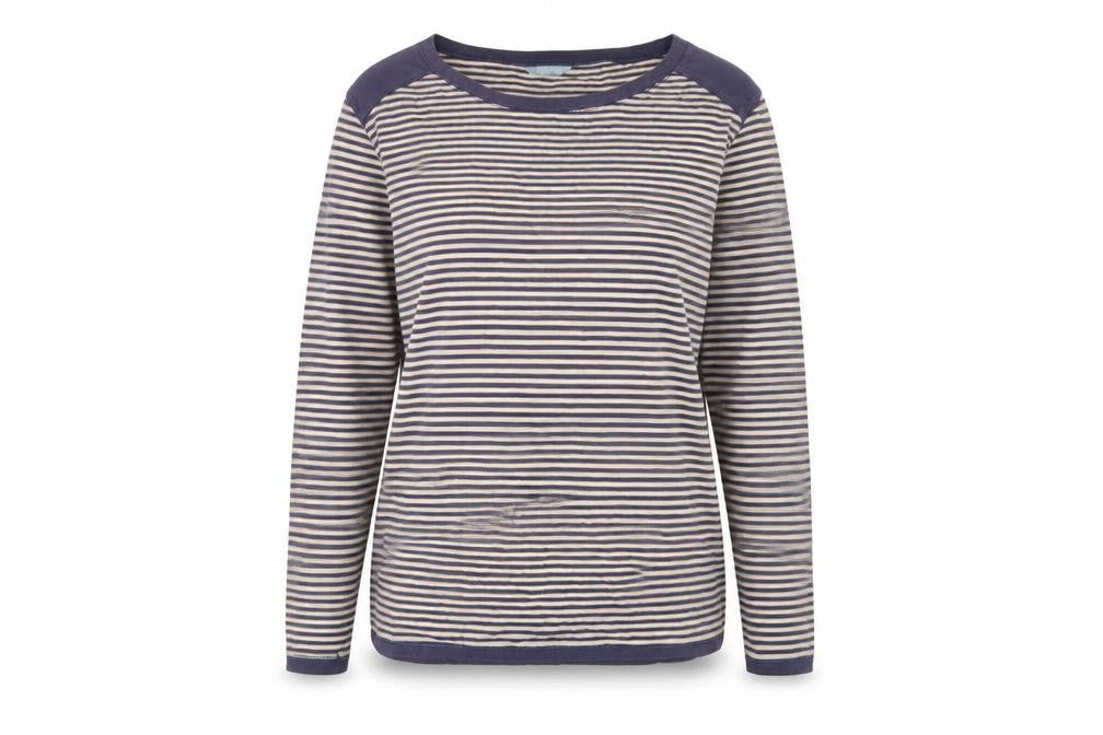 Marks & Spencer Women's Striped Jersey Boat Neck Top