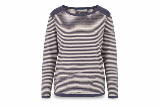 Marks & Spencer Women's Striped Jersey Boat Neck Top
