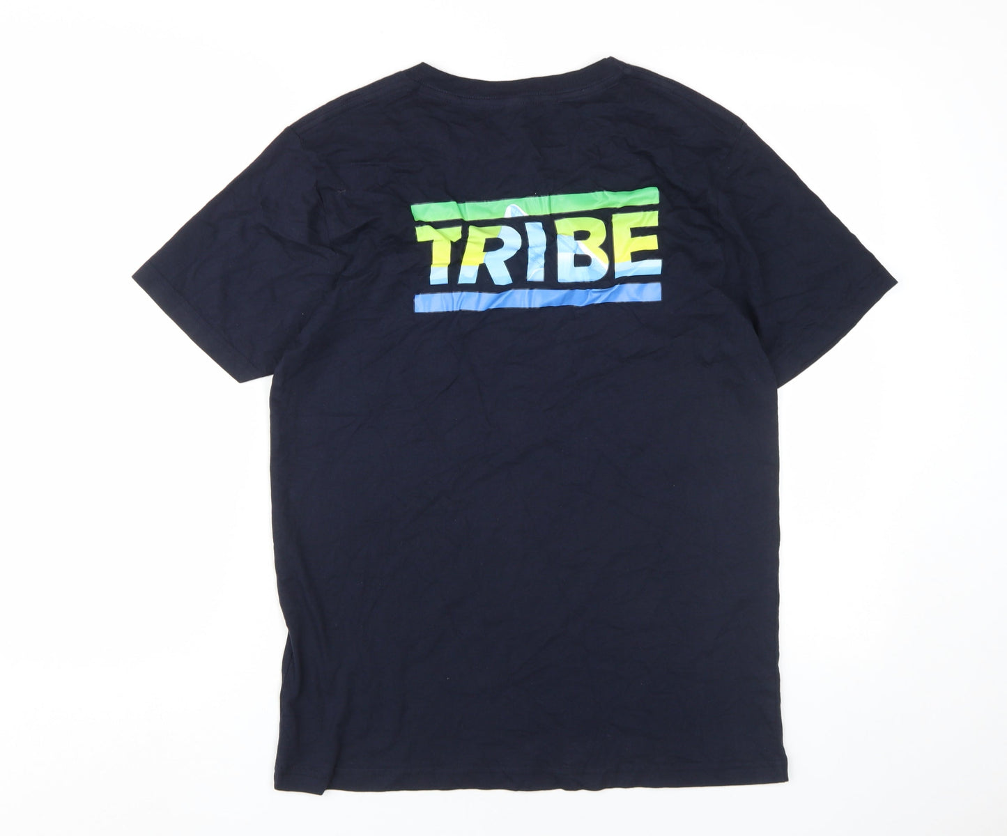Eco-friendly Men's Blue BE TRIBE T-Shirt Size S