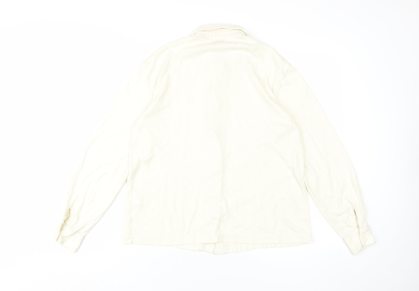 Damart Women’s Ivory Button-Up Shirt Size 12