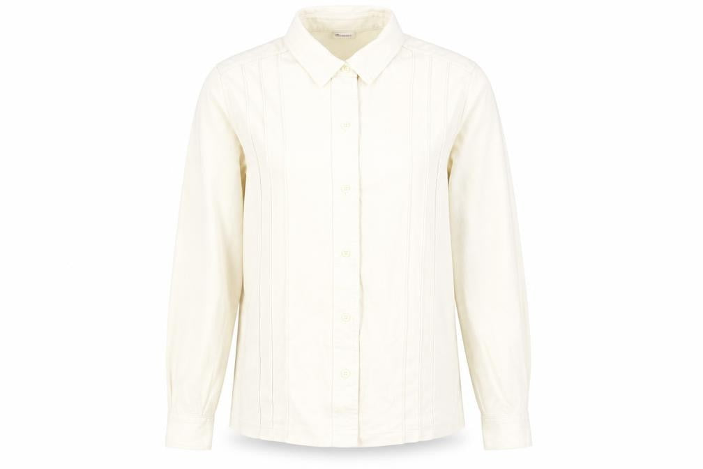Damart Women's Ivory Button-Up Shirt Size 10