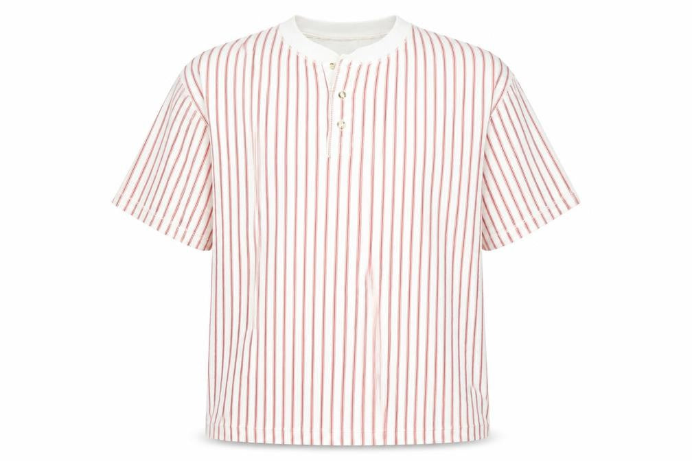 T-Shirt NEXT Henley Stripe Men's M Multicoloured