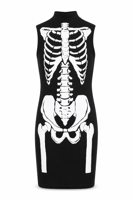 Nasty Gal Women Black 8 Bodycon Skeleton Dress