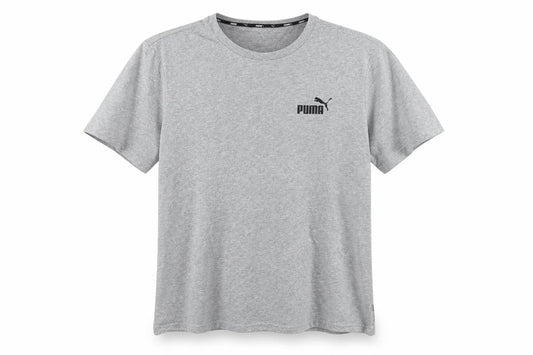 Puma Men's Grey T-Shirt, Medium, Crew Neck, Logo Accent