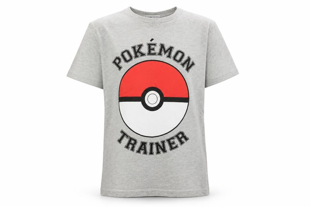 Pokémon Boys Grey T-Shirt 9-10 Years Graphic Print Logo
