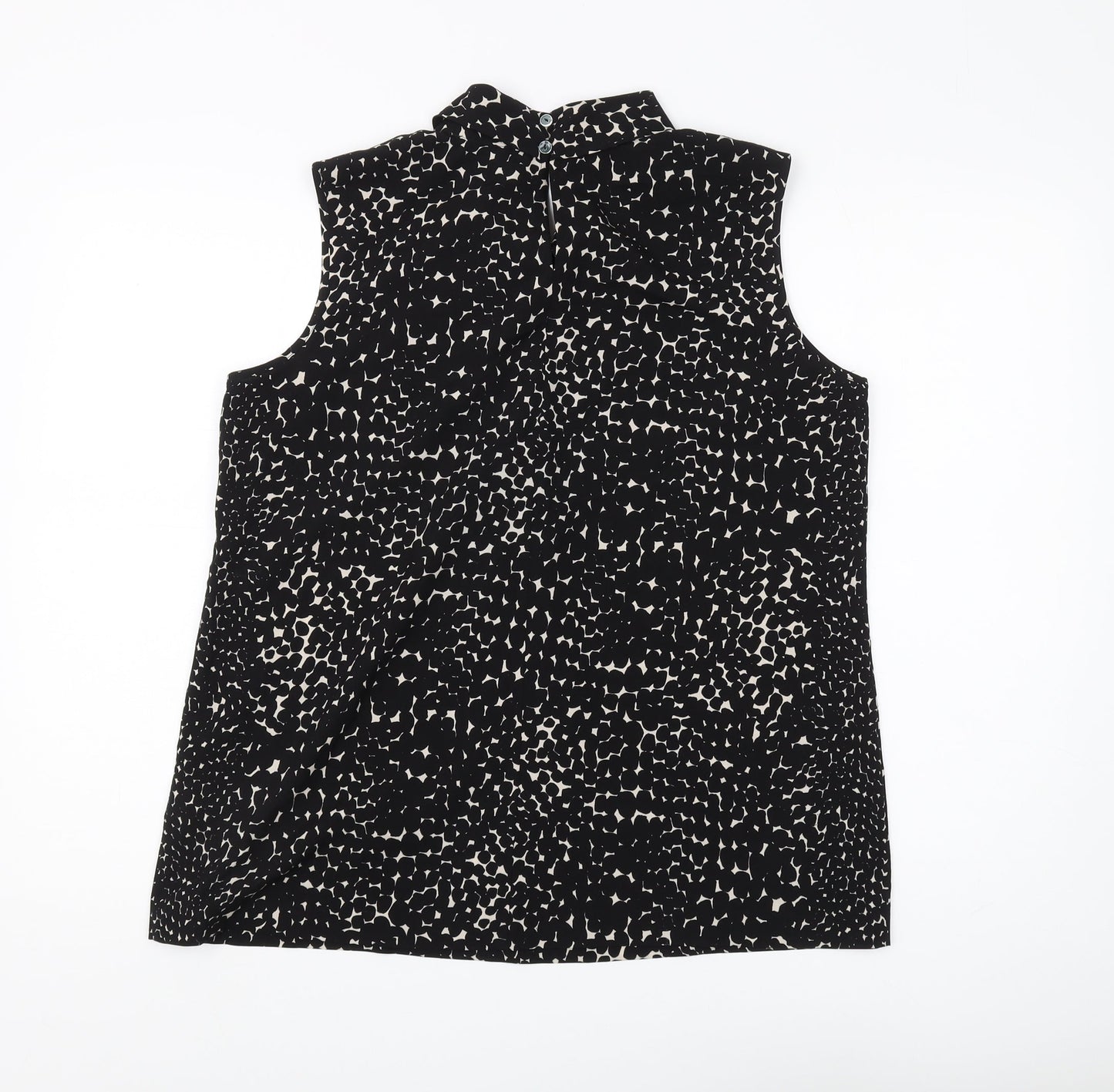 Paul Costelloe Women's Black Sleeveless Blouse Size 16