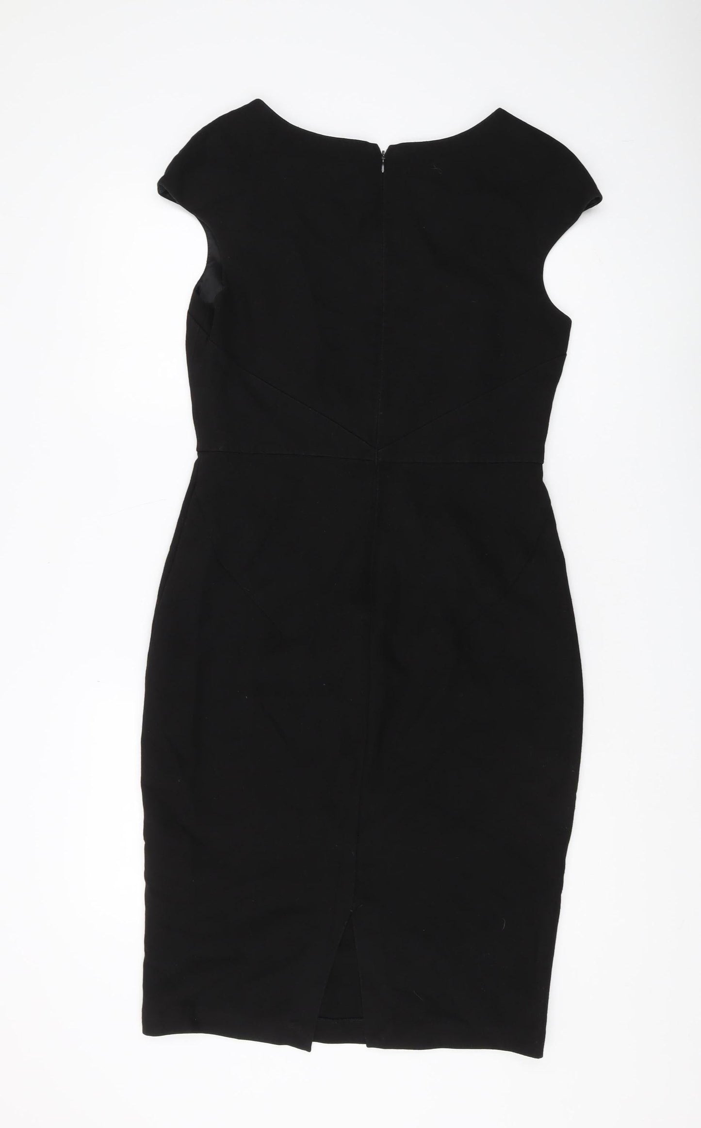 Zara Women's Black Sheath Dress, Size L, Elegant Party Look