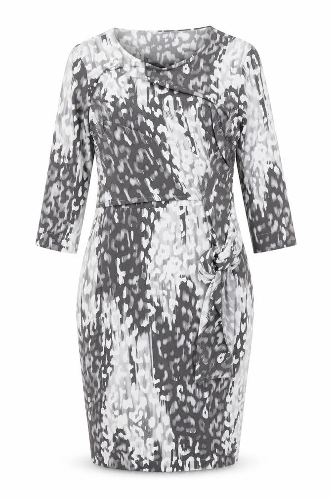 Marks & Spencer Women's Grey Animal Print Sheath Dress