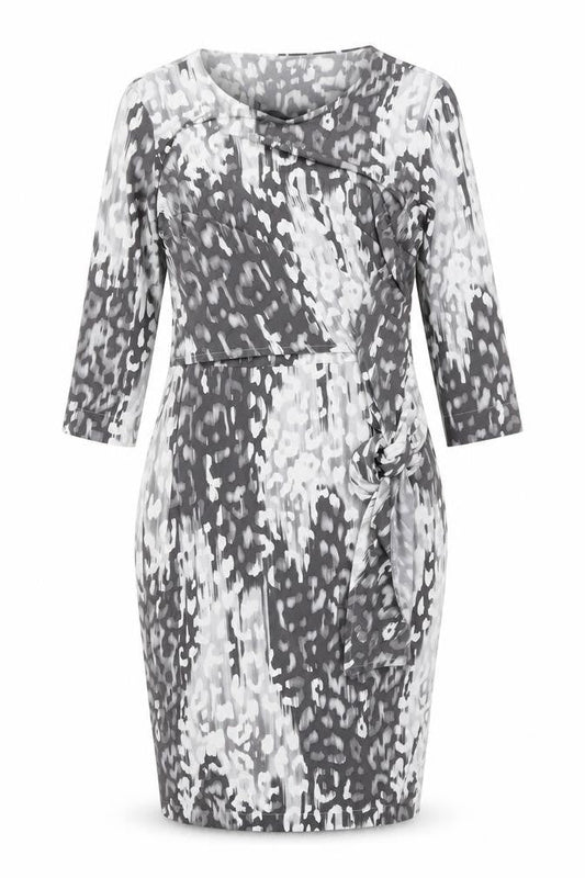 Marks & Spencer Women's Grey Animal Print Sheath Dress