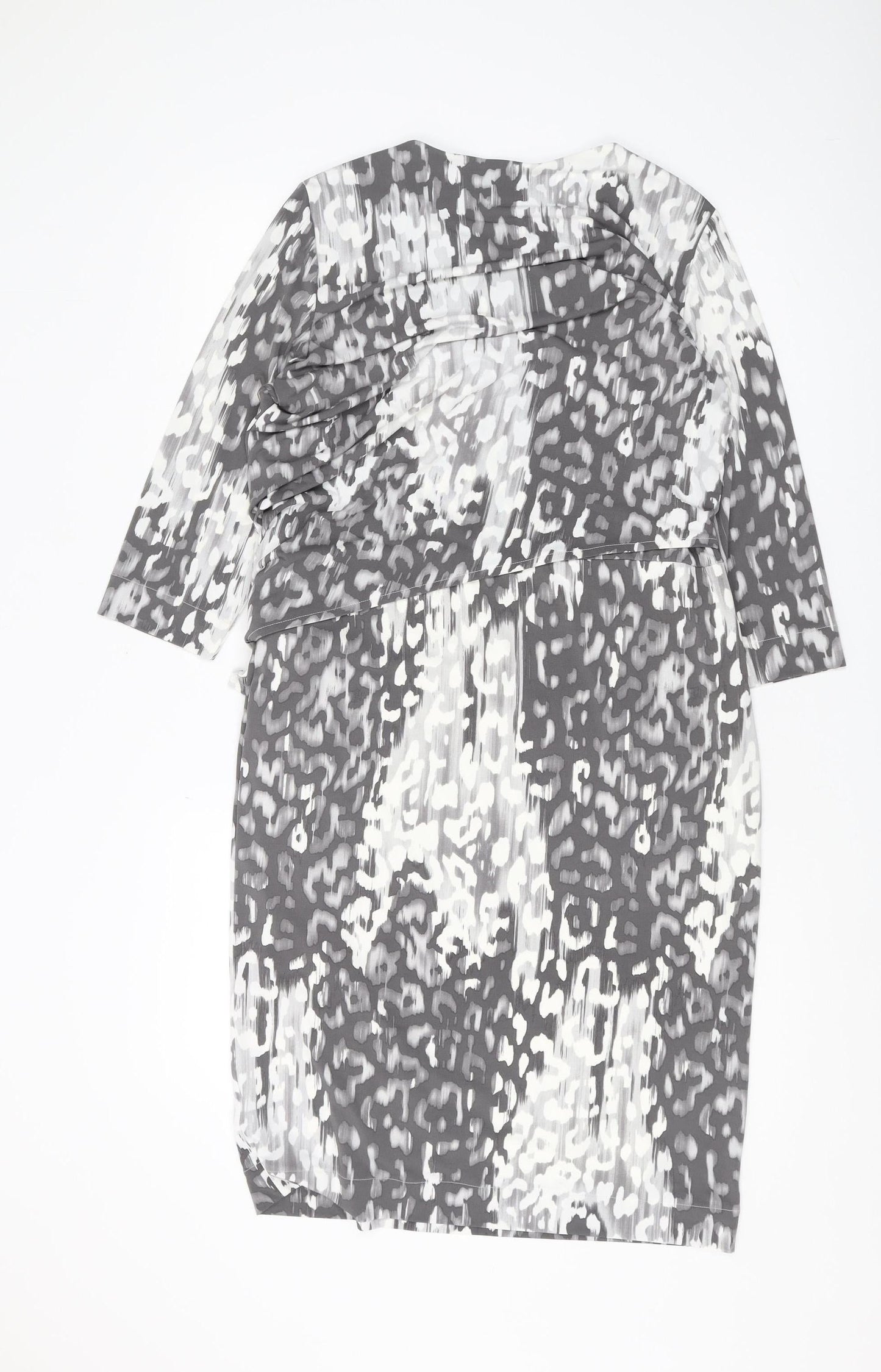 Marks and Spencer Women's Grey Animal Print Sheath Dress