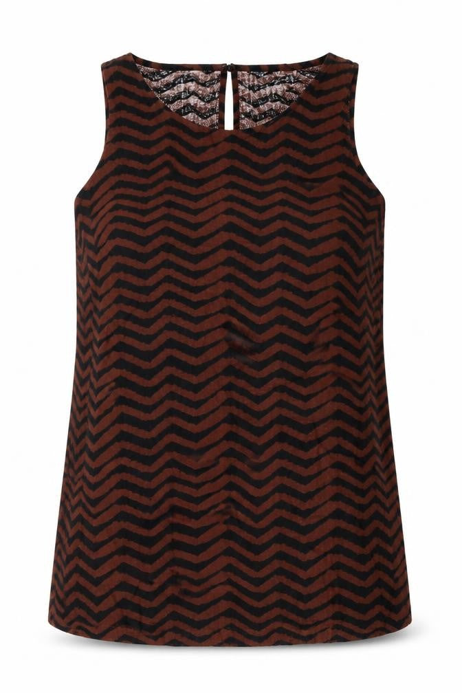 Marks & Spencer Women's Brown Geometric Tank