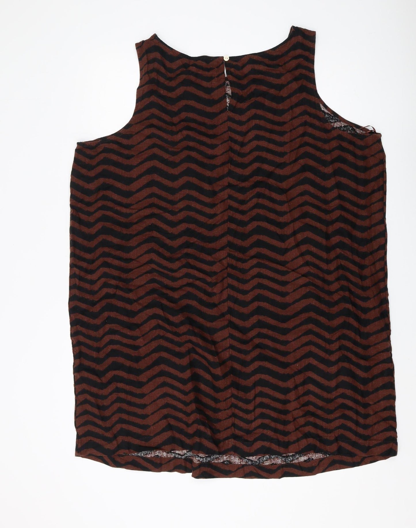 Marks and Spencer Women's Brown Geometric Tank