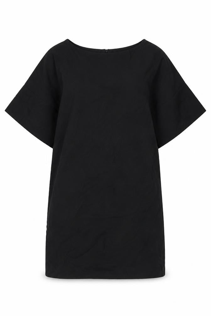 MNG Casual Women's Black Boat Neck Blouse S