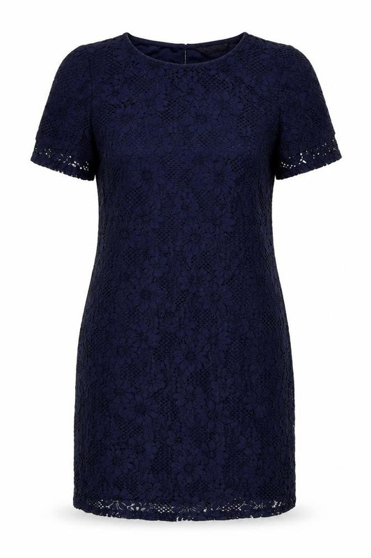 Dorothy Perkins Women's Blue Lace Sheath Dress Size 12
