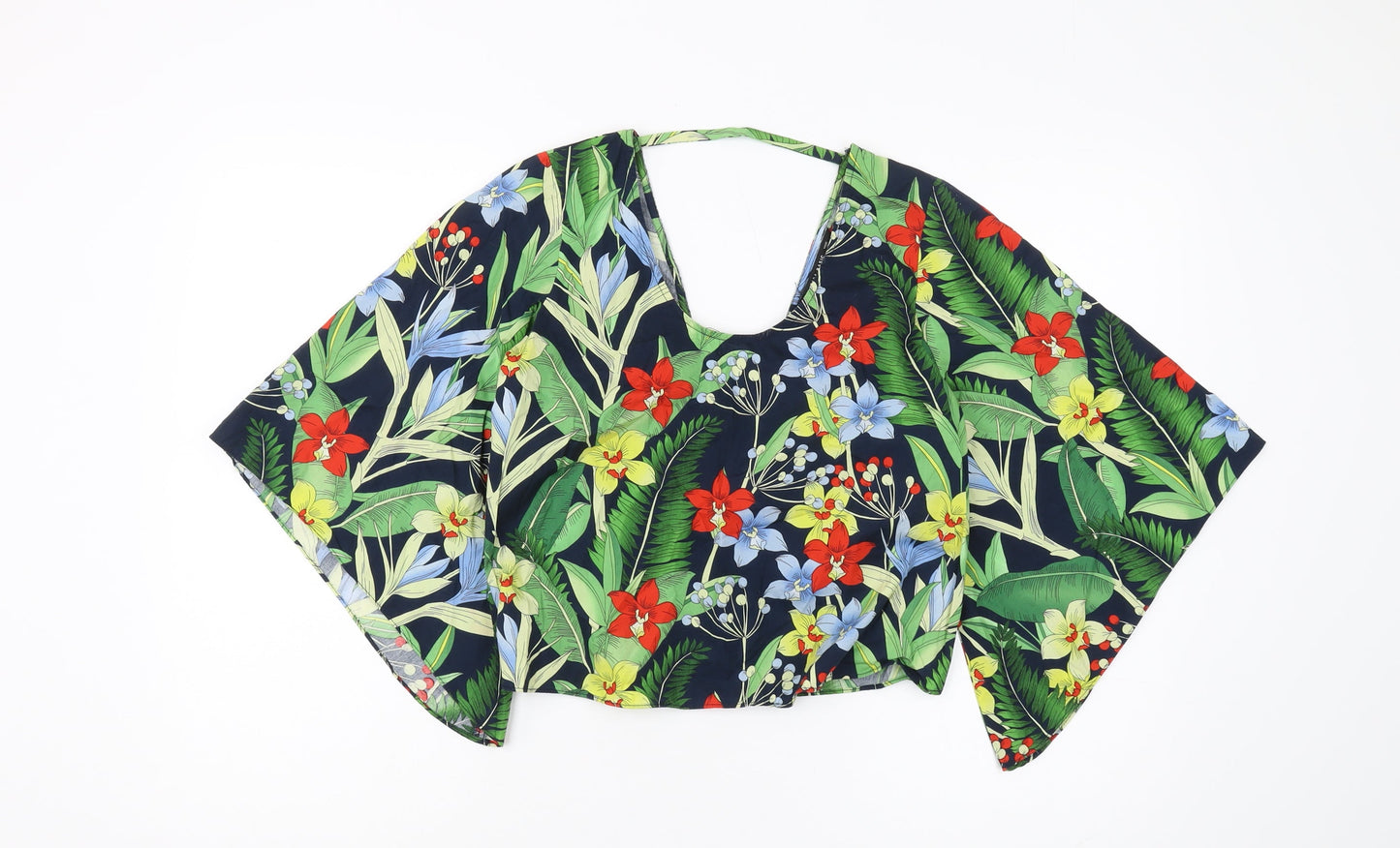 Zara Women's Multicoloured Kimono Blouse - Size 8