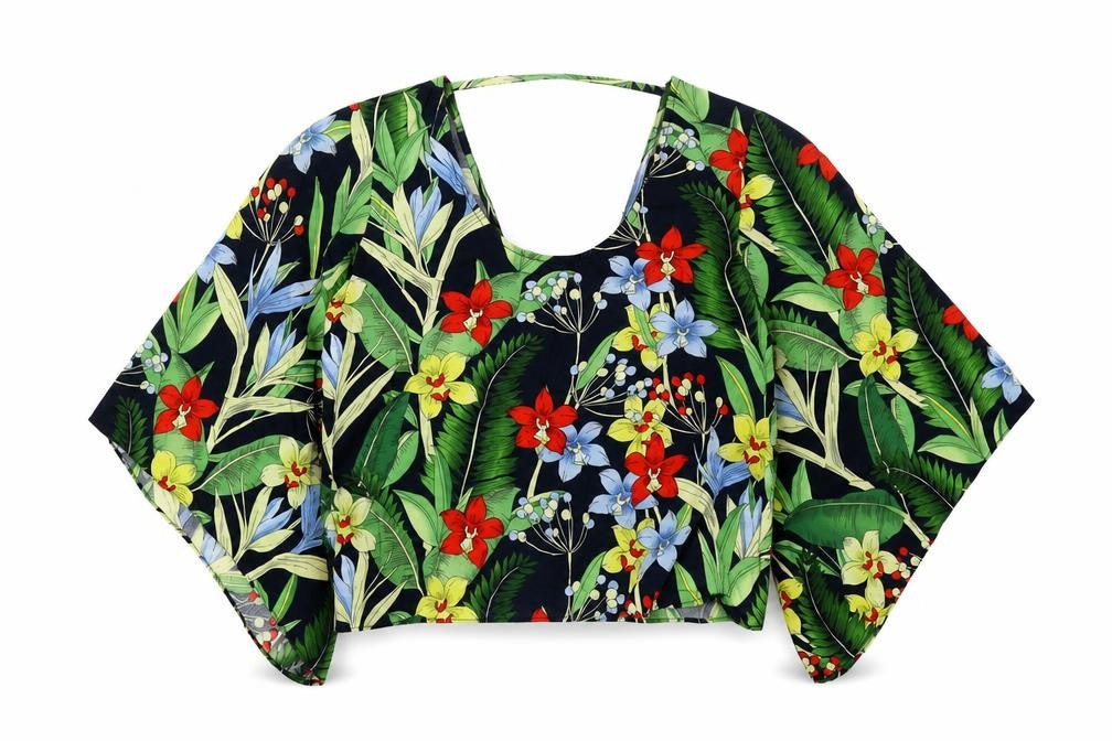 Zara Women's Multicoloured Kimono Blouse - Size 8