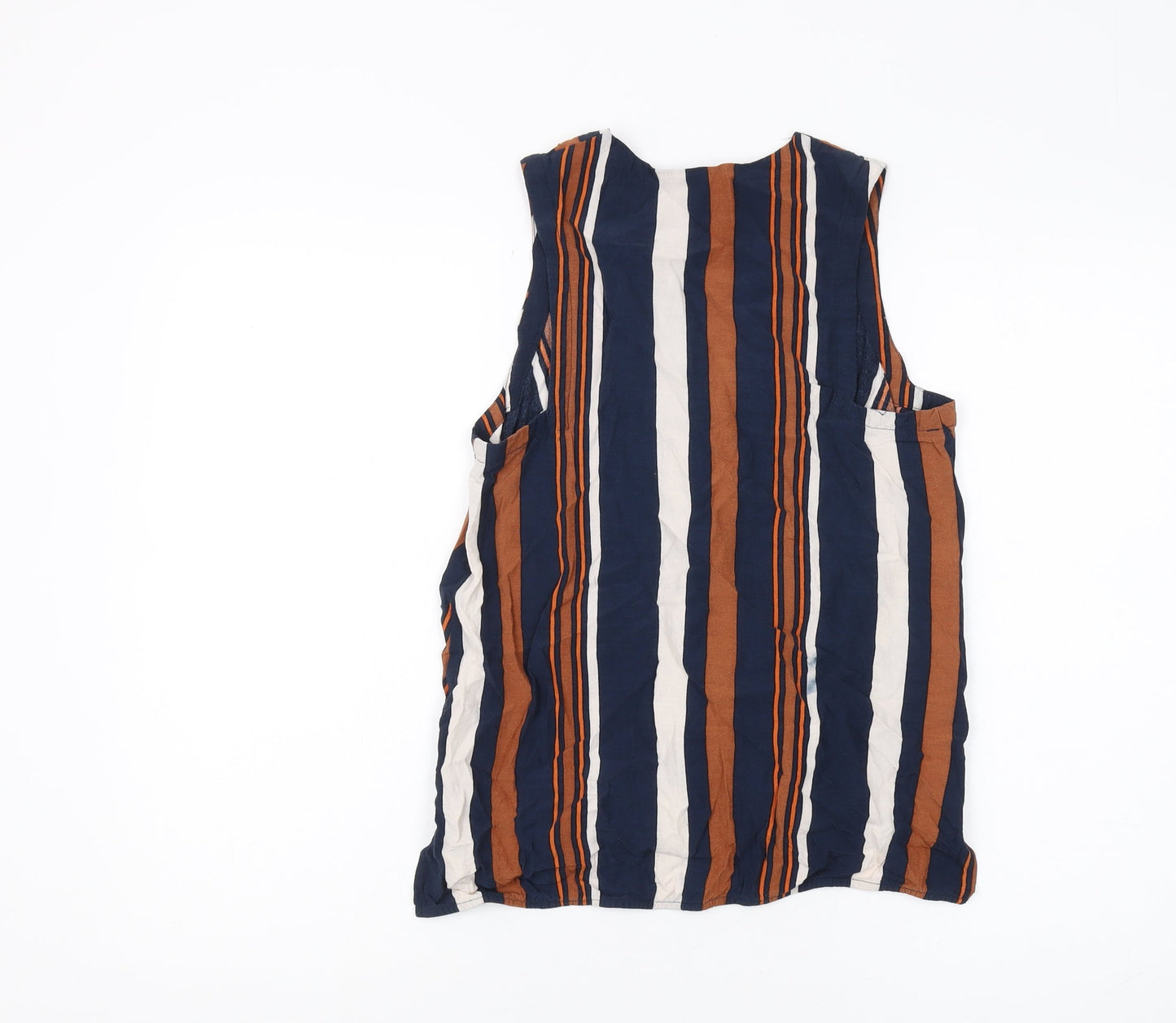Topshop Women's Multicoloured Striped Tank Top