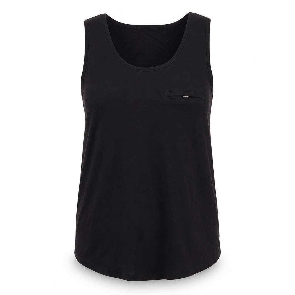Warehouse Women's Black Tank Top Regular Size 10