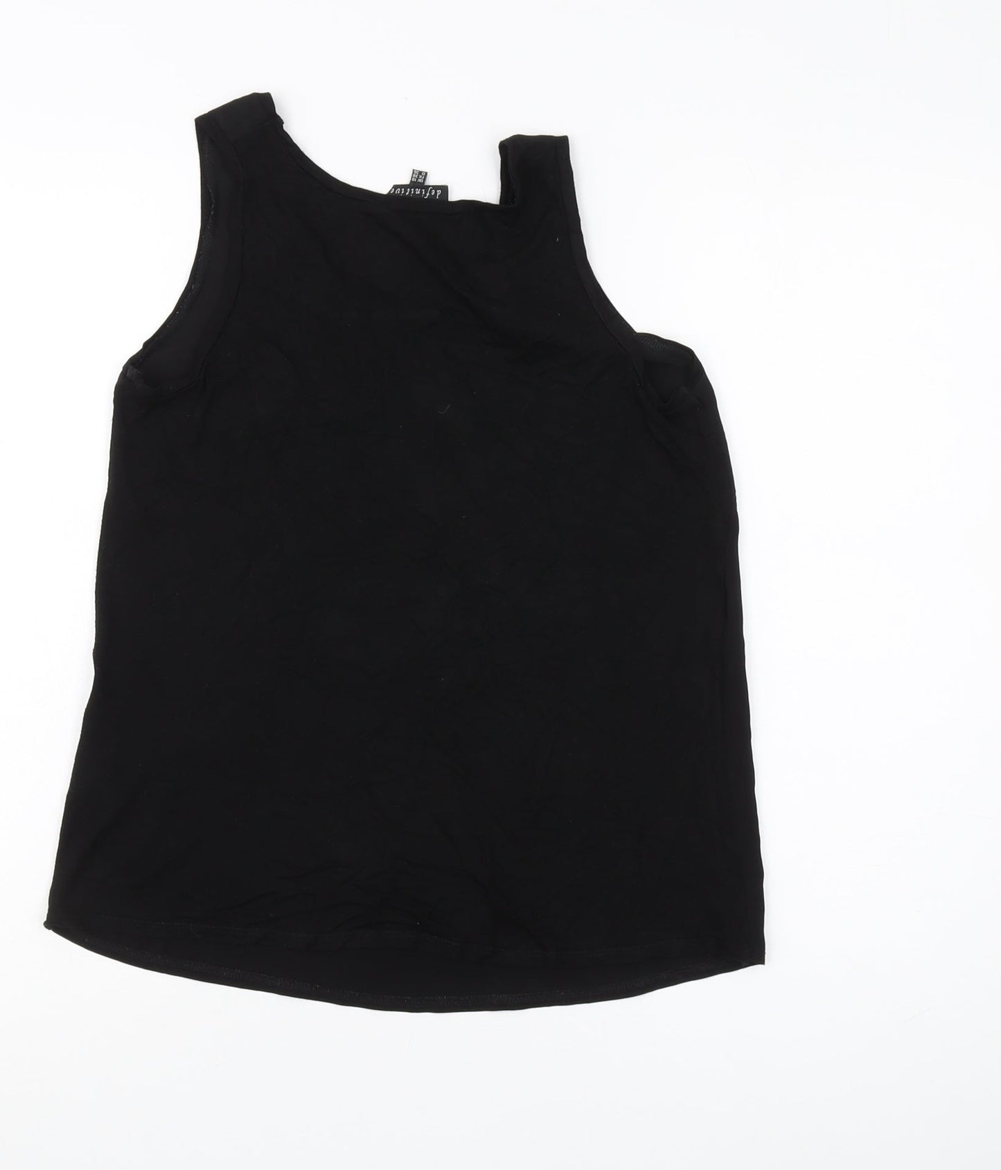 Warehouse Women's Black Tank Top Regular Size 10