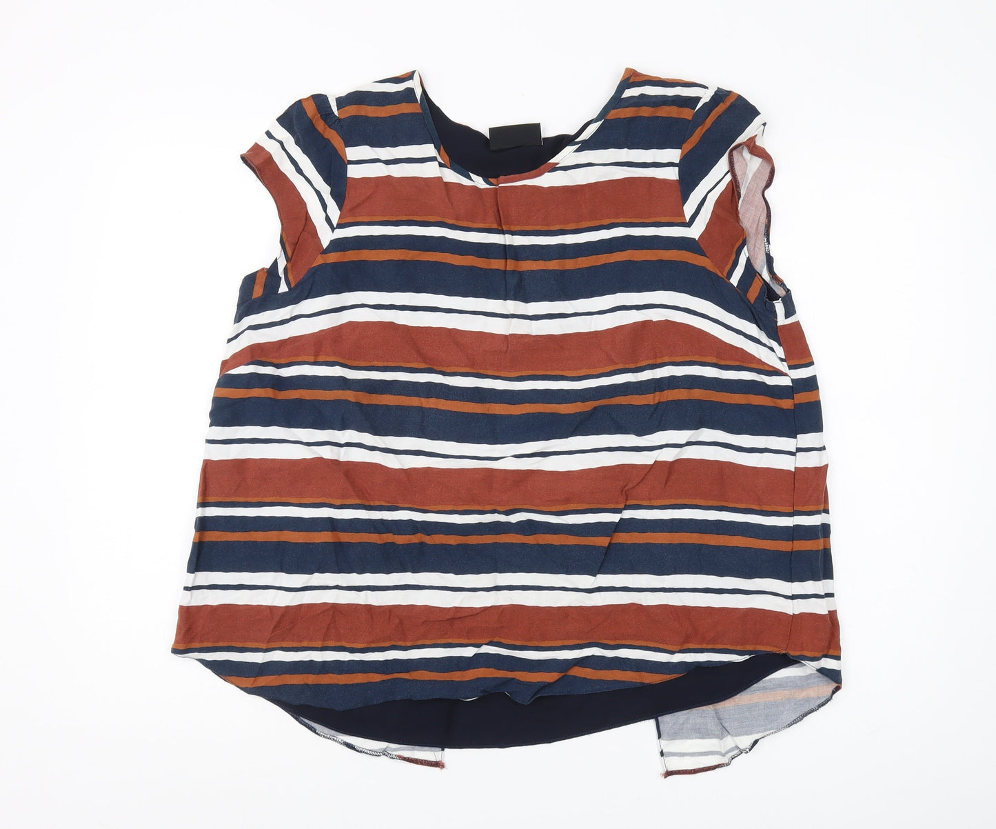Wallis Women's Multicoloured Striped Blouse Size 18