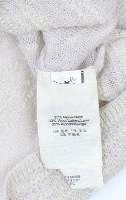 pure DKNY Women's Ivory Pullover Jumper, S, Knit, Winter