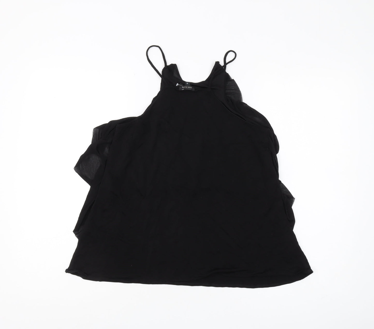River Island Women's Black Camisole Tank, Size 10