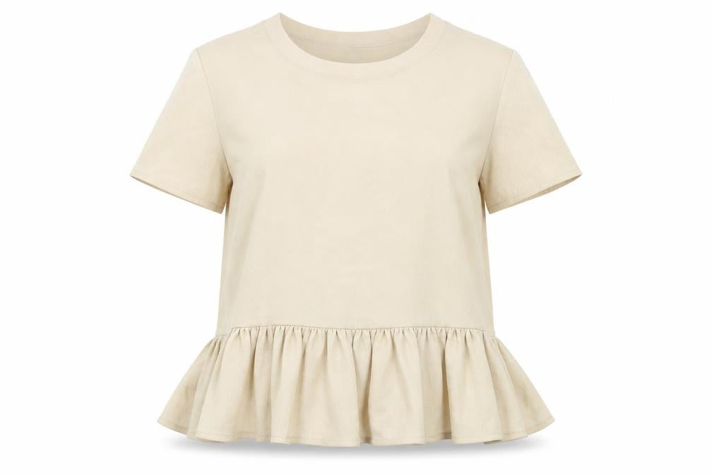Vero Moda Women's Beige Ringer Blouse S