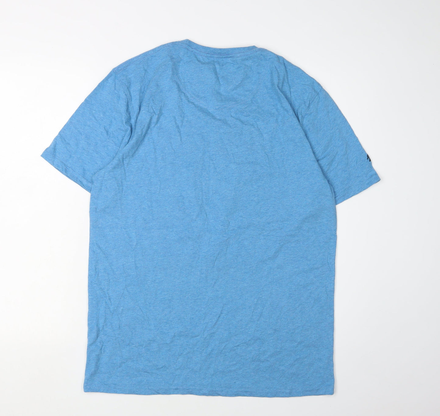 Raging Bull Men's Blue Graphic Print T-Shirt, M, Sports, Crew Neck