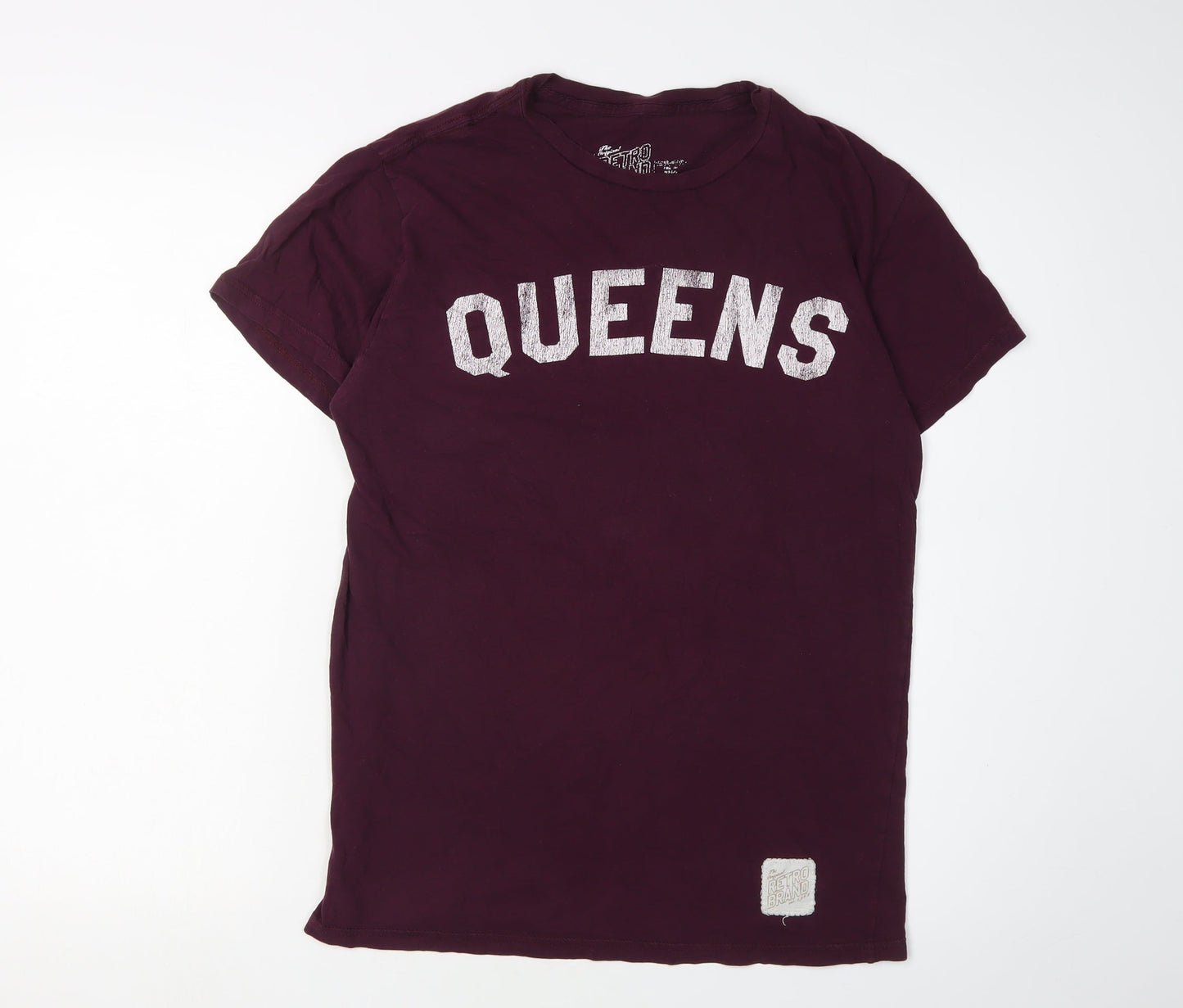 Retro Brand Unisex Purple T-Shirt, Size S, Casual Style