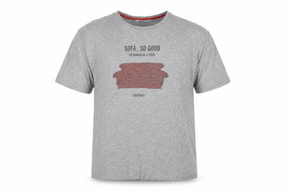 FDB-Paris Men's Grey XL Graphic T-Shirt
